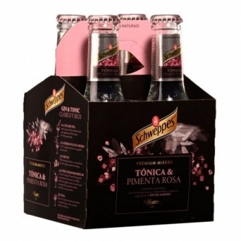Agua Tonica Schweppes Premium Pimenta Rosa   4 Unidades 